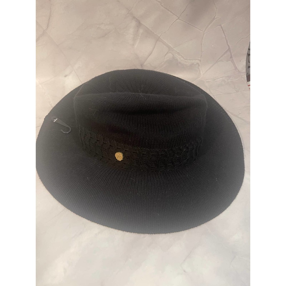 Vince Camuto Black Panama Hat